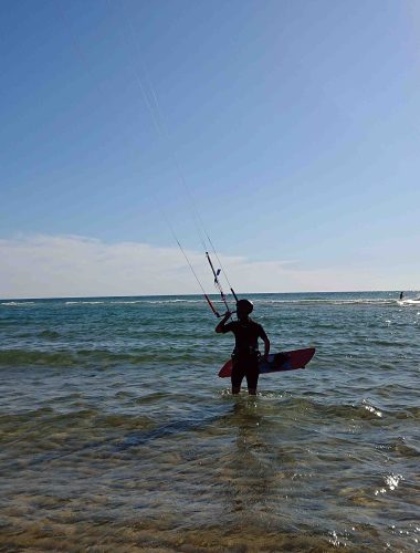 cours kitesurf avant le waterstart